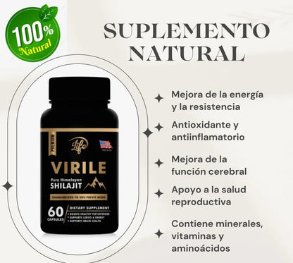 SHILAJIT VIRILE - 60 CAPSULAS